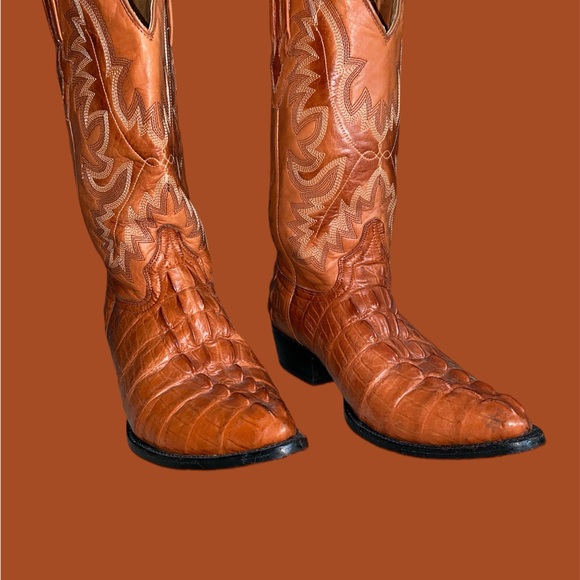 Men’s cayman look leather boots sz 9 - Picture 7 of 8